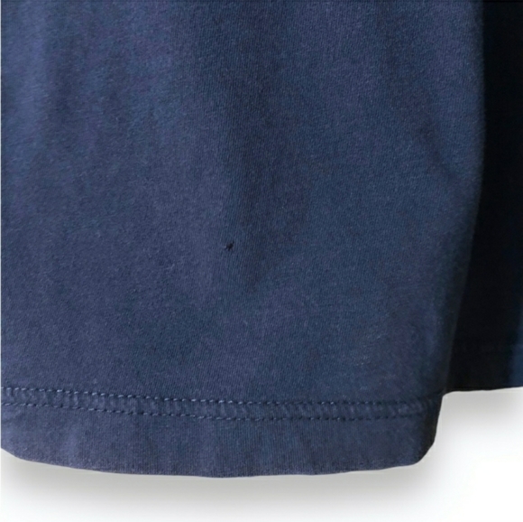 THE KOOPLES Navy Blue Leather Trim Two Button Henley EUC! - Picture 5 of 8